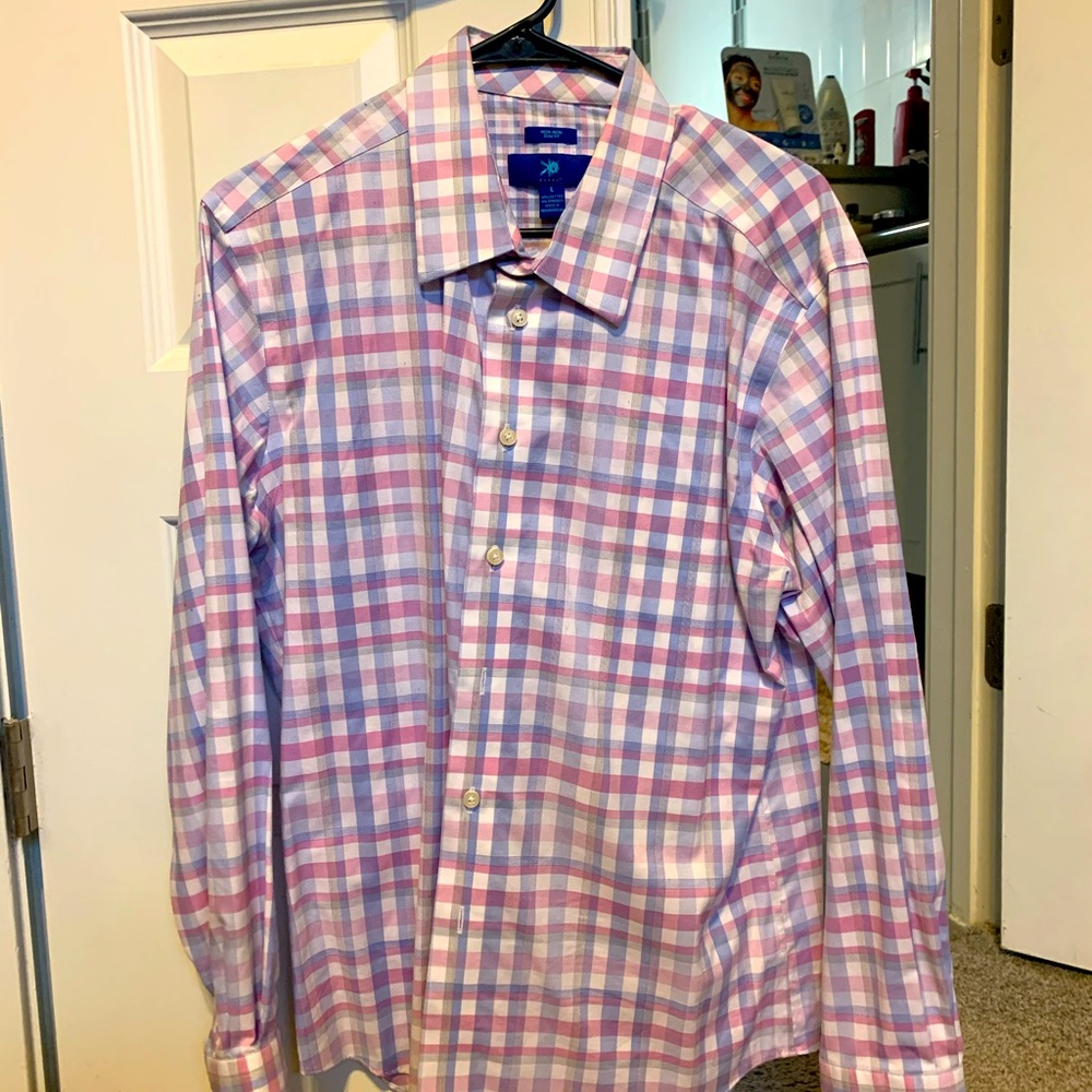 Egara button down plaid sz L
